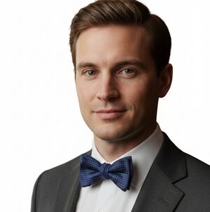 Dion Navy Blue Silk Pin Dot Woven Jacquard Adjustable Bow Tie Formal Wedding